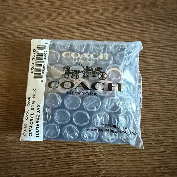 COACH Signature Enamel Necklace - Picture 7 of 7